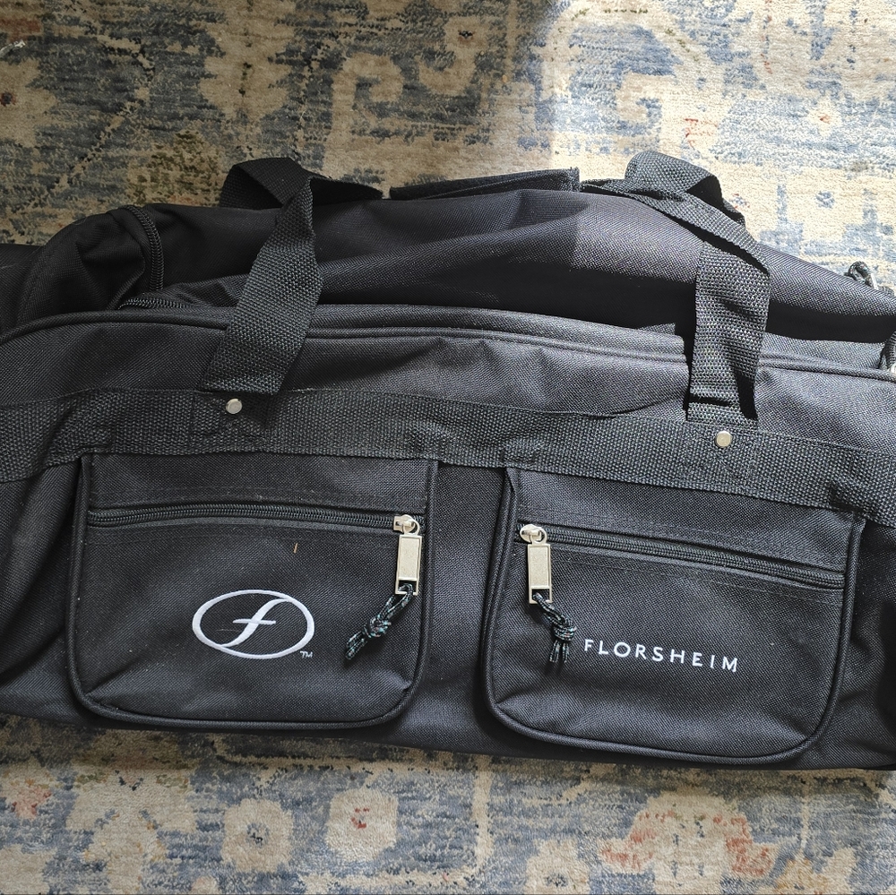 Florsheim Black Rolling Duffle Bag